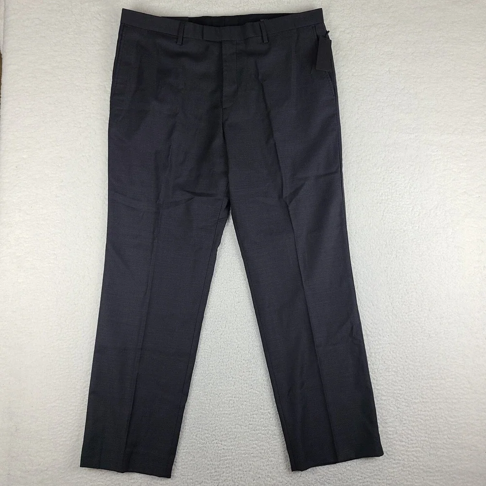 Banana Republic Pants Mens 38x32 Black Tex Slim‎ Fit Stain Wrinkle Resistant